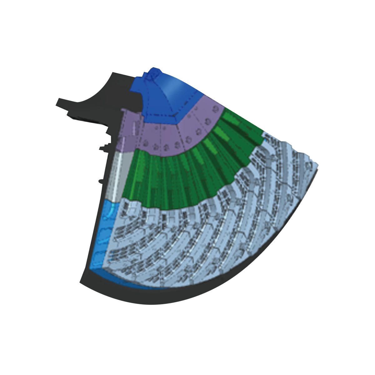 SAG/AG Discharge end liners 12 AG SAG 格子板 排砾板